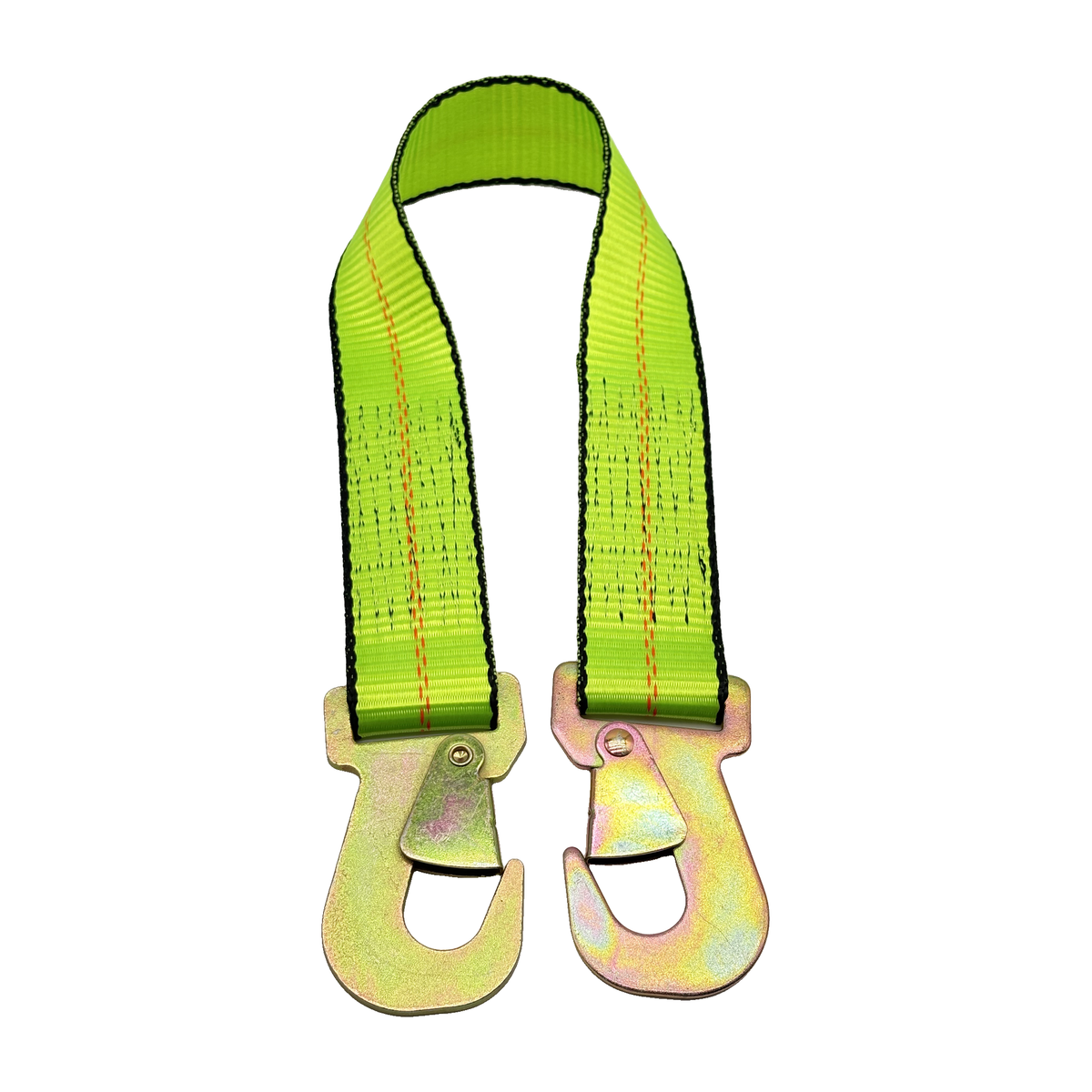 2" x 24" 1-Ply Strap Extension w/2" Flat Snap Hook on Each End - Green