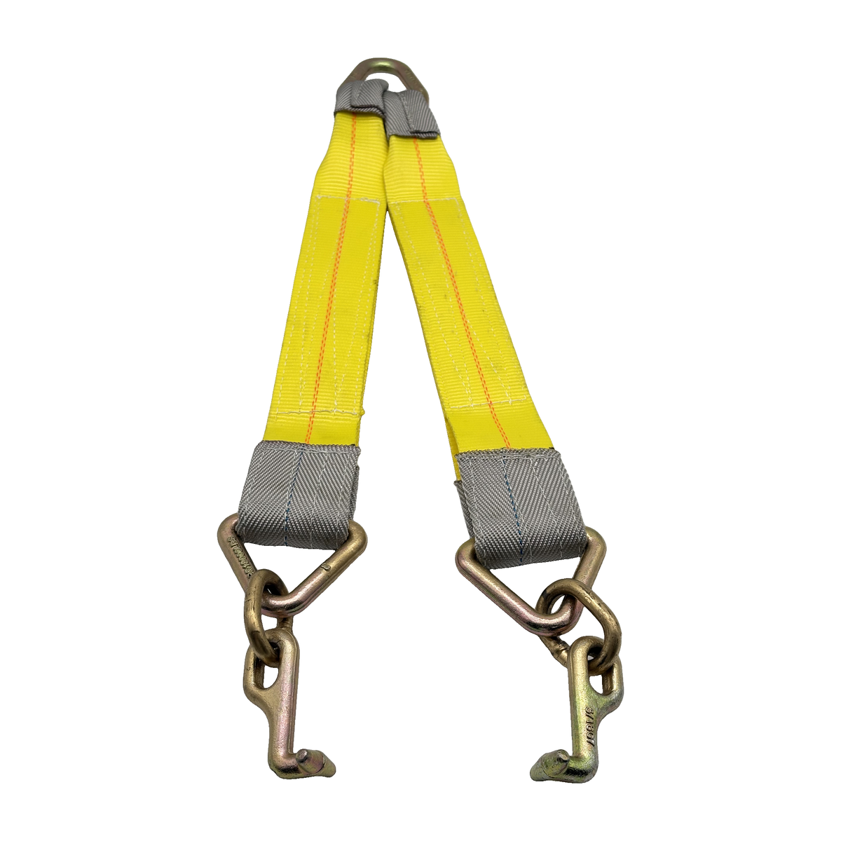 G70 V-Bridle HD Tow Strap w/3"x24" 3-Ply Center Legs w/Wear Pad Protected Eyes w/G70 Forged 5/8" Pear Link w/3" Forged Delta w/G70 Forged "T" Frame Hooks