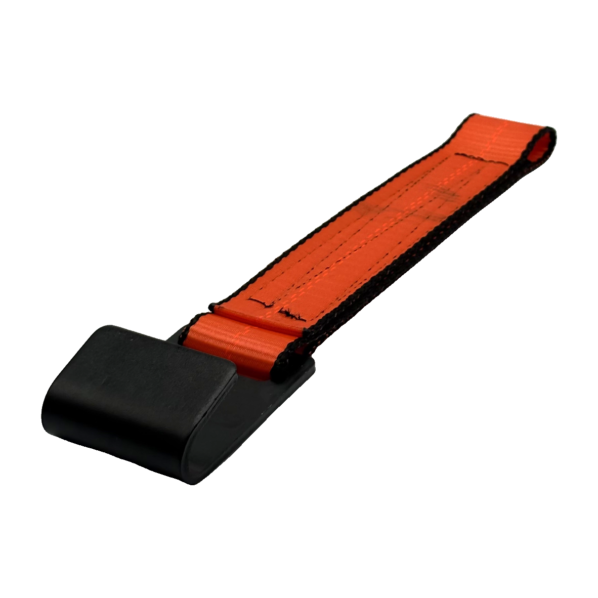 2" x 12" HD 3 Ply Center Short End/Ratchet Buckle End w/Flat Hook - Orange