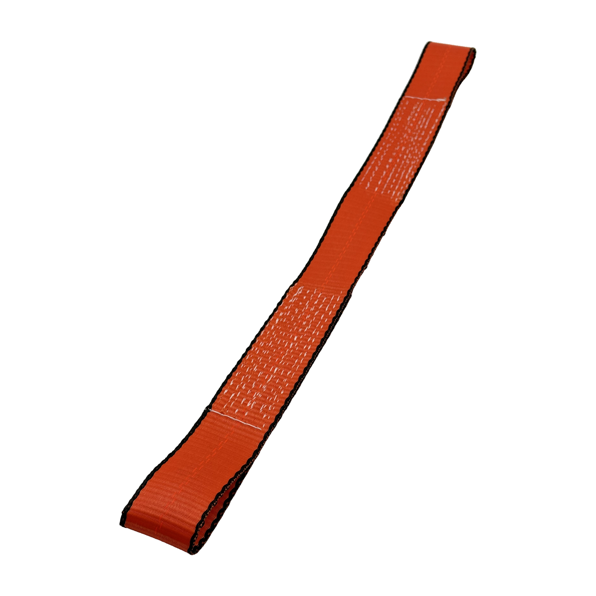2" x 24" 1-Ply Axle Strap w/4" Sewn Loops on Both Ends - Orange