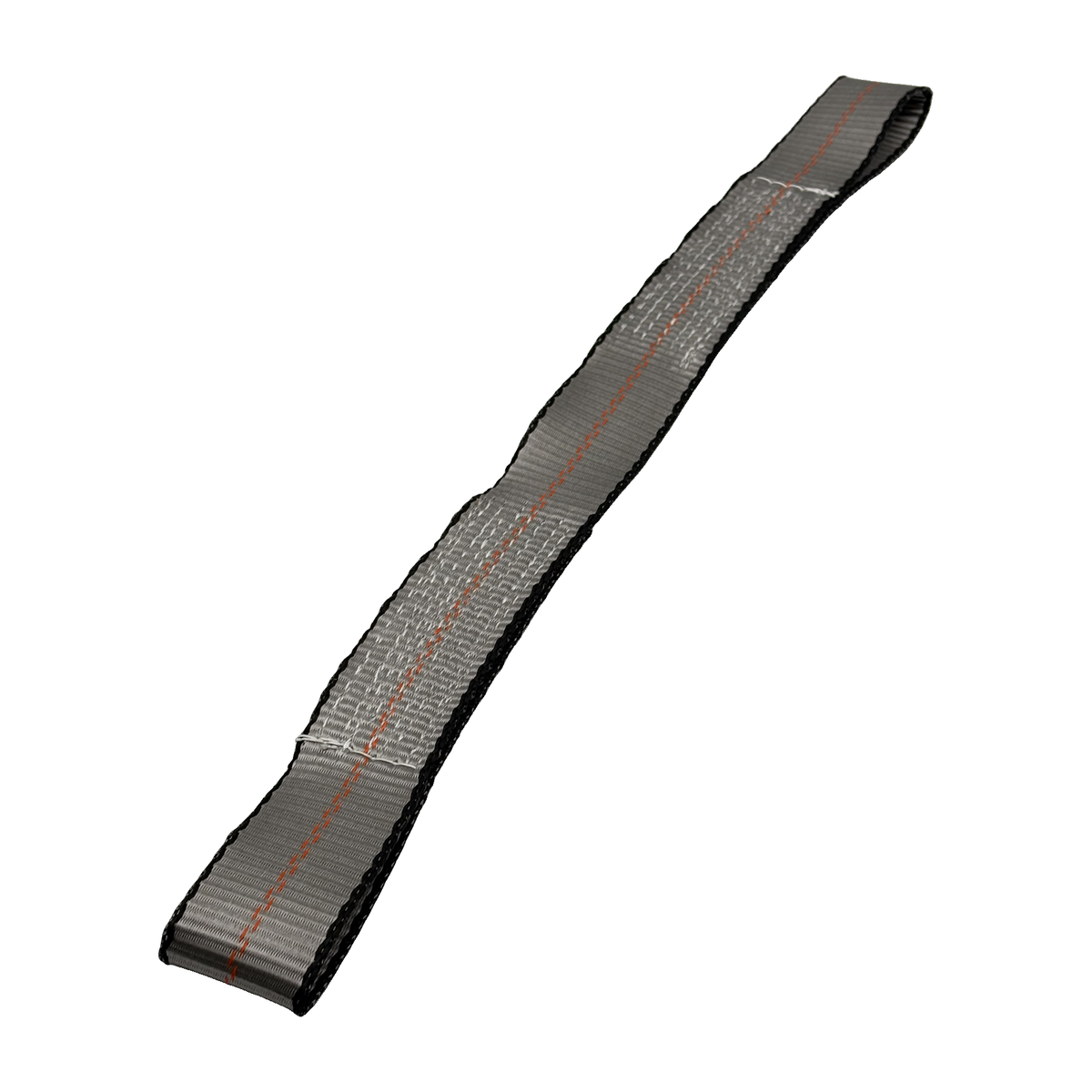 2" x 24" 1-Ply Axle Strap w/4" Sewn Loops on Both Ends - Gray