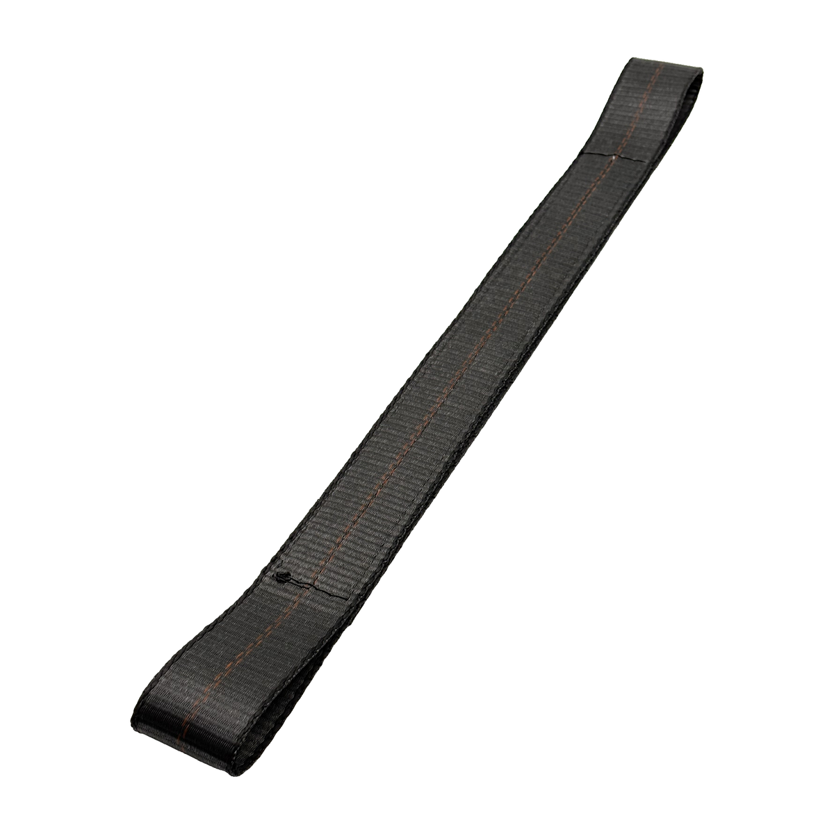 2" x 24" 3-Ply Center HD Axle Strap w/4" Sewn Loops on Both Ends - Black