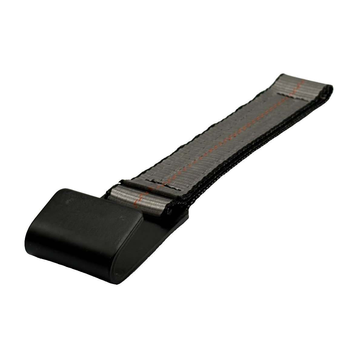 2" x 12" HD 3 Ply Center Short End/Ratchet Buckle End w/Flat Hook - Gray
