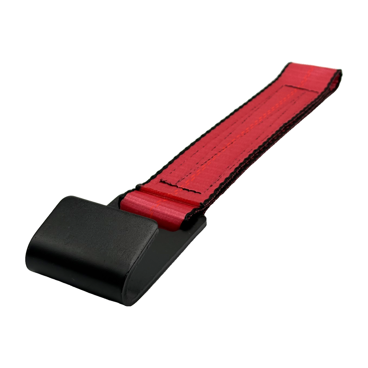 2" x 12" HD 3 Ply Center Short End/Ratchet Buckle End w/Flat Hook - Red