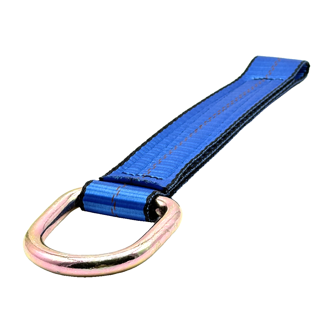 2" x 12" HD 3 Ply Center Short End/Ratchet Buckle End w/2'' D-Ring - Blue