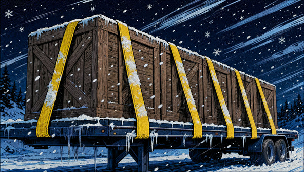 Winter Hauling: What Cold, Salt, and Ice Do to Webbing and Chain