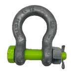 1" Alloy Screw Pin Shackle w/Safety Nut and Cotter Pin