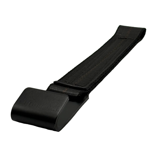 2" x 12" HD 3 Ply Center Short End/Ratchet Buckle End w/Flat Hook - Black