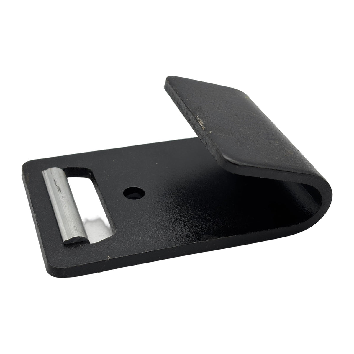 3" Black Flat Hook w/Aluminum Webbing Protector