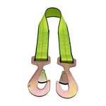2" x 24" 1-Ply Strap Extension w/2" Tapered Flat Snap Hook on Each End - Green