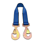 2" x 24" 1-Ply Strap Extension w/2" Tapered Flat Snap Hook on Each End - Blue