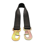 2" x 24" 1-Ply Strap Extension w/2" Flat Snap Hook on Each End - Black