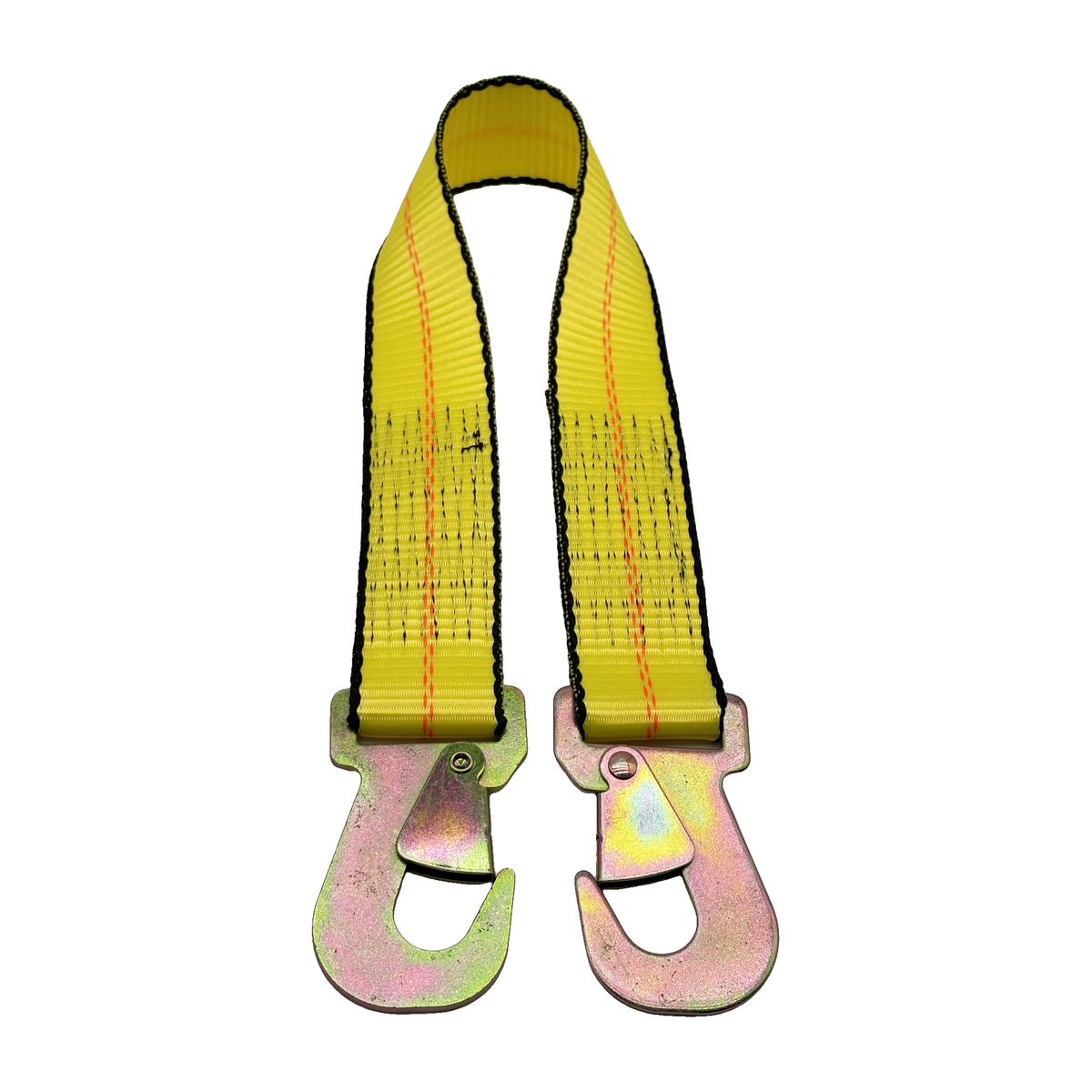 2" x 24" 1-Ply Strap Extension w/2" Flat Snap Hook on Each End - Yellow