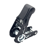 1" MMS Rubber Coated Handle Black Powder Coated Ratchet Buckle