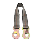 2" x 24" 1-Ply Strap Extension w/2" Flat Snap Hook on Each End - Gray
