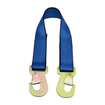 2" x 24" 1-Ply Strap Extension w/2" Flat Snap Hook on Each End - Blue