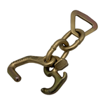 G70 Datsun J Hook w/R Hook Attached w/.437 Welded Links & 2" 10K Break Strength Flat Delta