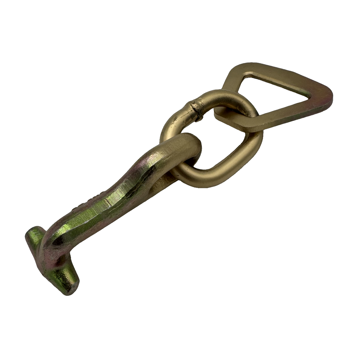 G70 Forged T Hook Attached w/.437 Welded Link & 2" 10K Break Strength Flat Delta