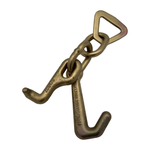 G70 4" Mini J Hook w/Forged T Hook Attached w/.437 Welded Links & 2" 10K Break Strength Flat Delta
