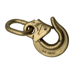 G70 Forged 5/16" Eye Slip Hook w/Extreme Duty Safety Latch & Attached .437 Welded Link