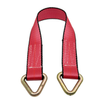 2" x 24" 1-Ply Axle Strap w/2" Forged Delta Ring on Both Ends - Red