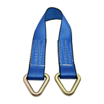 2" x 24" 1-Ply Axle Strap w/2" Forged Delta Ring on Both Ends - Blue