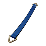 2" x 24" 3-Ply Center HD Axle Strap w/2" Forged Delta Ring on Both Ends - Blue