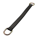 2" x 24" 3-Ply Center HD Axle Strap w/2" Heavy-Duty D-Ring on Both Ends - Gray