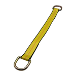2" x 24" 1-Ply Axle Strap w/2" Heavy-Duty D-Ring on Both Ends - Yellow