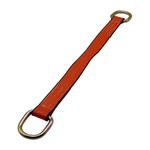 2" x 24" 1-Ply Axle Strap w/2" Heavy-Duty D-Ring on Both Ends - Orange
