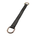 2" x 24" 1-Ply Axle Strap w/2" Heavy-Duty D-Ring on Both Ends - Gray