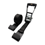 2 inch 27 foot Heavy-Haul Ratchet Strap with Flat Hook - Black
