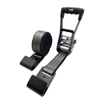 2 inch 27 foot Heavy-Haul Ratchet Strap with Flat Hook - Gray