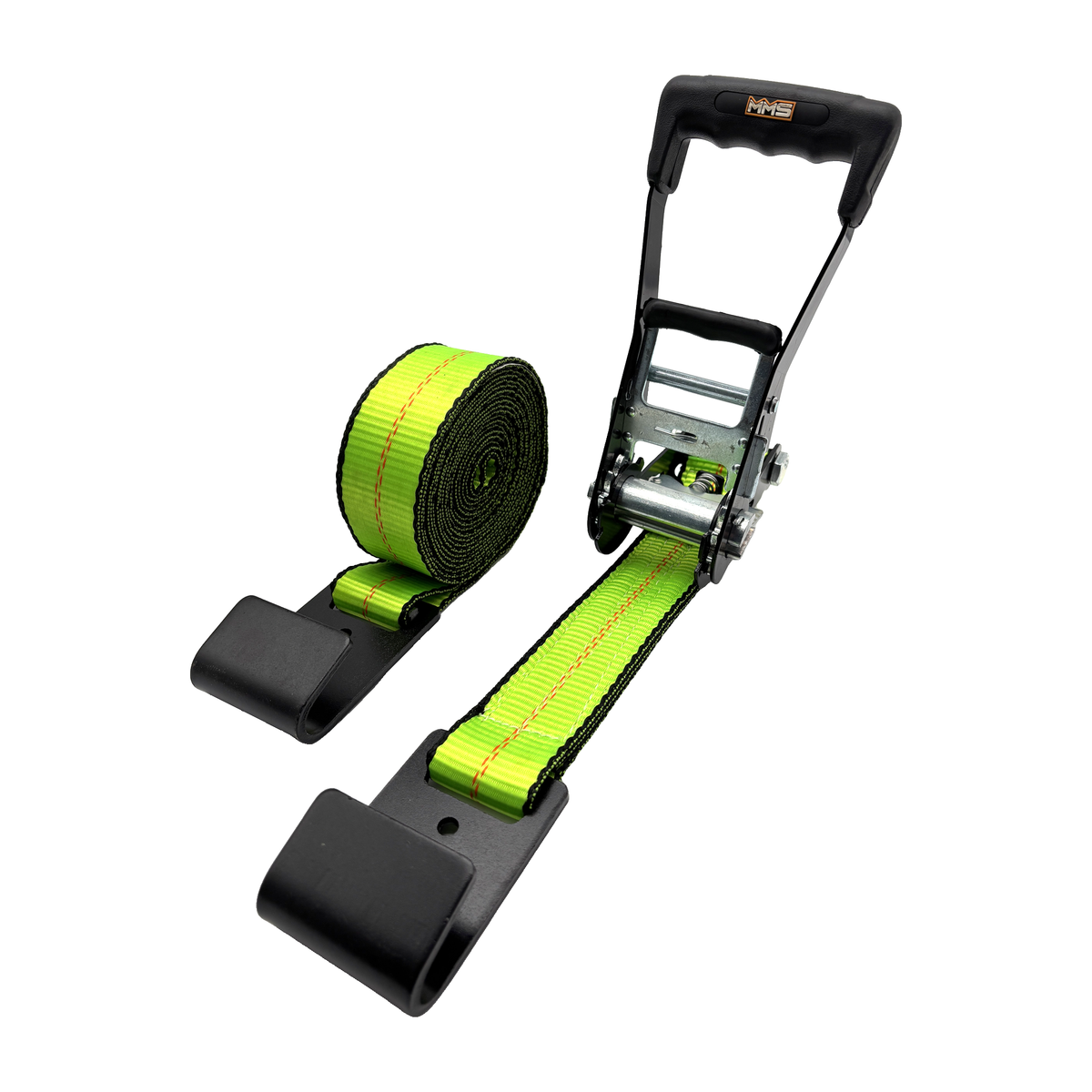 2 inch 27 foot Heavy-Haul Ratchet Strap with Flat Hook - Green
