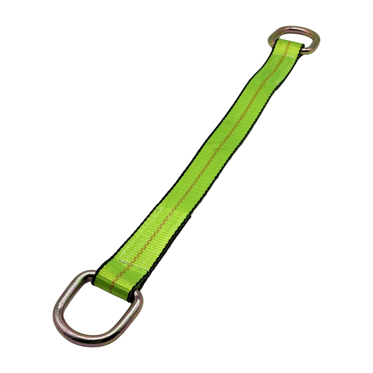 2" x 24" 1-Ply Axle Strap w/2" Heavy-Duty D-Ring on Both Ends - Green