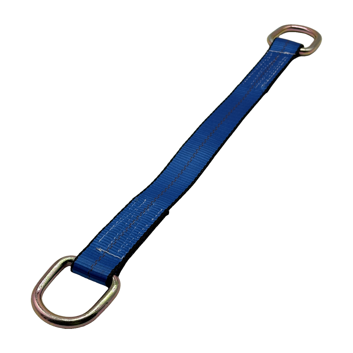 2" x 24" 1-Ply Axle Strap w/2" Heavy-Duty D-Ring on Both Ends - Blue