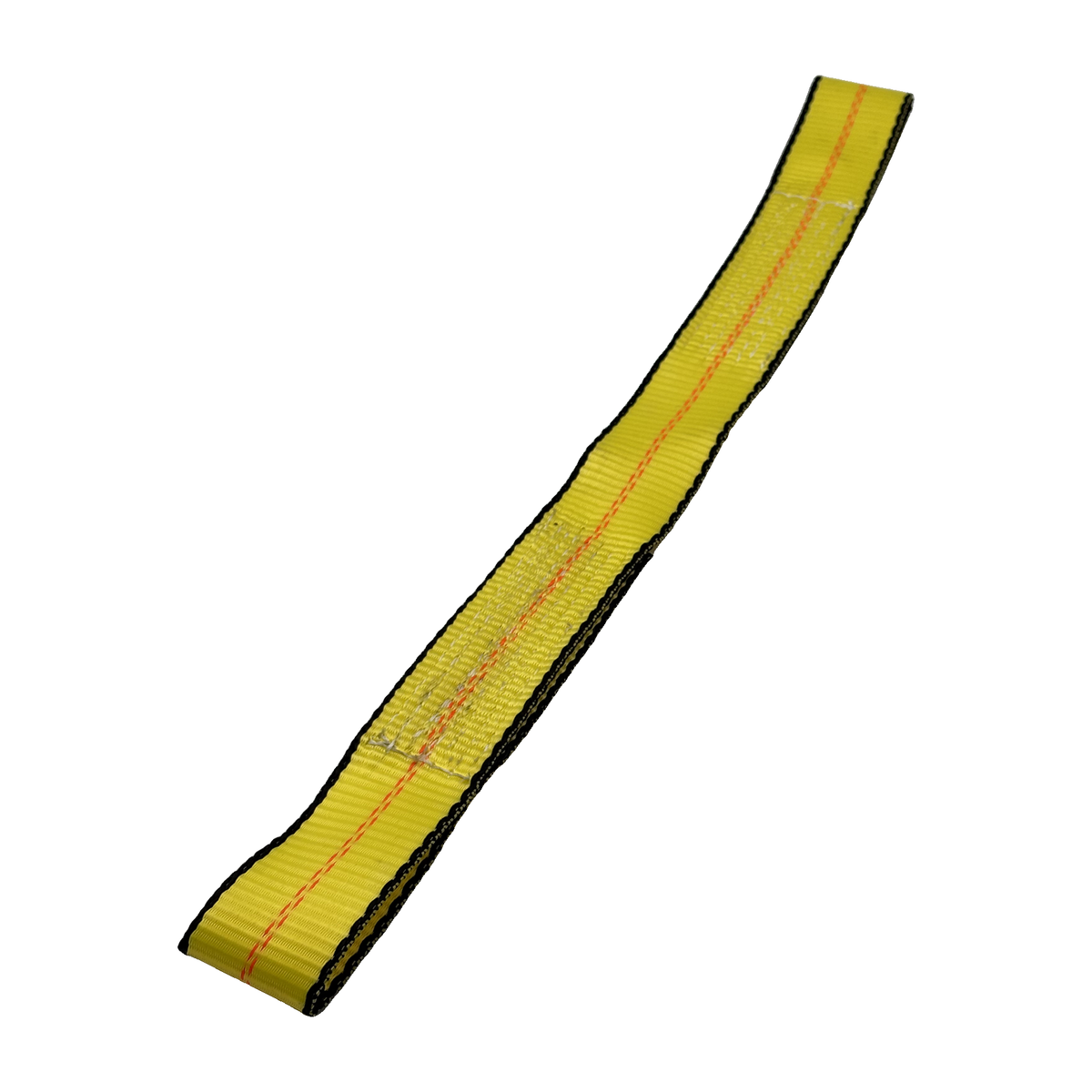 2" x 24" 1-Ply Axle Strap w/4" Sewn Loops on Both Ends - Yellow