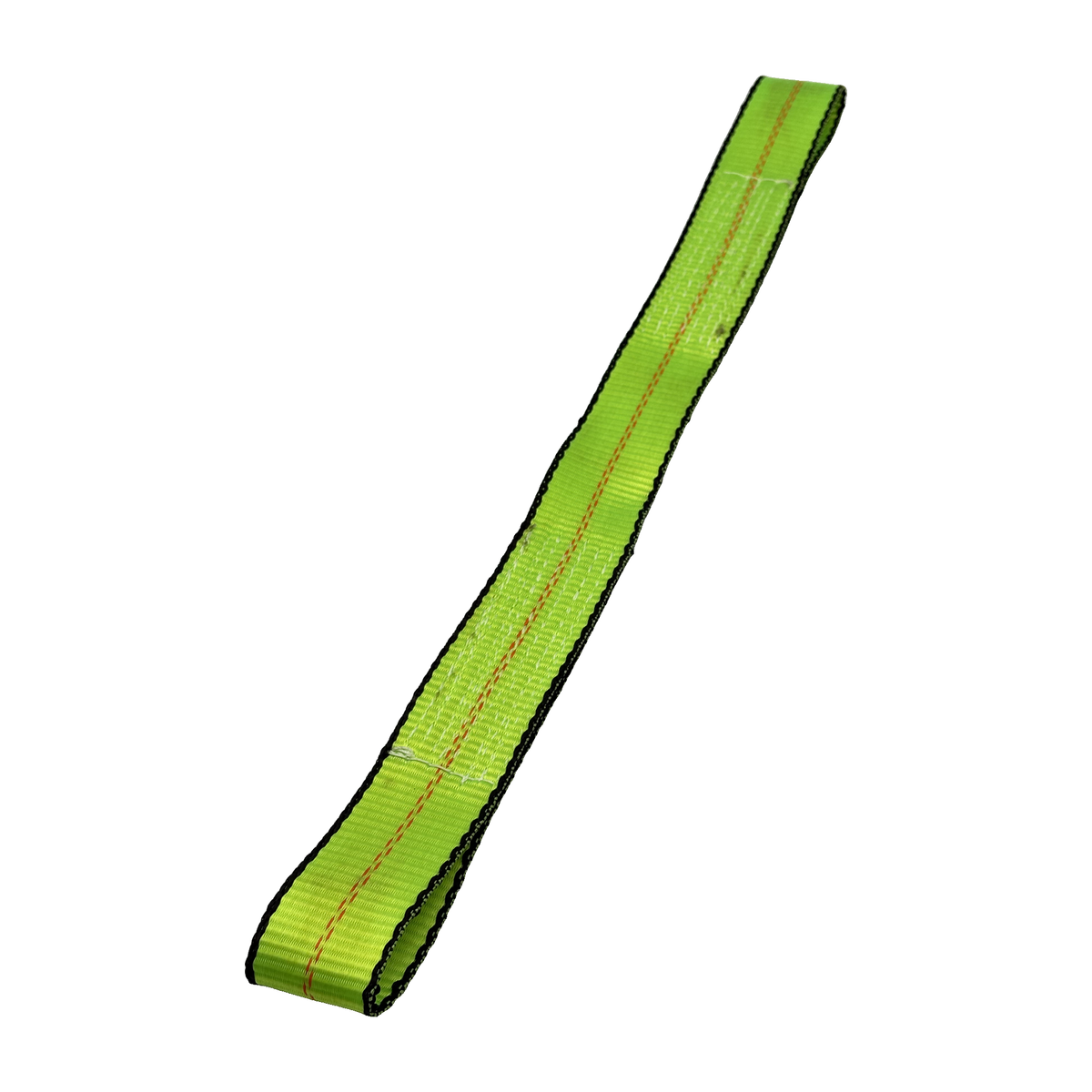 2" x 24" 1-Ply Axle Strap w/4" Sewn Loops on Both Ends - Green