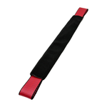 2" x 24" 1-Ply Axle Strap w/4" Sewn Loops on Both Ends w/Black Protective Wear Sleeve - Red