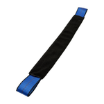 2" x 24" 1-Ply Axle Strap w/4" Sewn Loops on Both Ends w/Black Protective Wear Sleeve - Blue