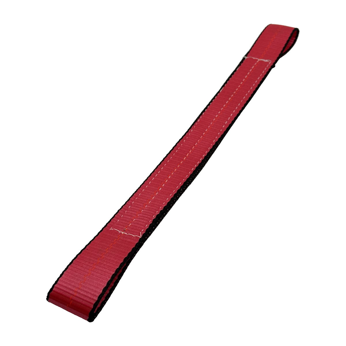2" x 24" 3-Ply Center HD Axle Strap w/4" Sewn Loops on Both Ends - Red