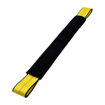 2" x 24" 3-Ply Center HD Axle Strap w/4" Sewn Loops on Both Ends w/Black Protective Wear Sleeve - Yellow