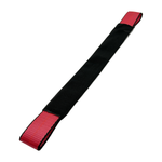 2" x 24" 3-Ply Center HD Axle Strap w/4" Sewn Loops on Both Ends w/Black Protective Wear Sleeve - Red