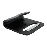 4" Black Flat Hook w/Aluminum Webbing Protector