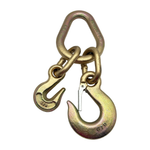 G70 Forged 5/8" Pear Link w/Forge 5/16" Grab Hook w/G70 3/8" Slip Eye Hook w/Safety Latch