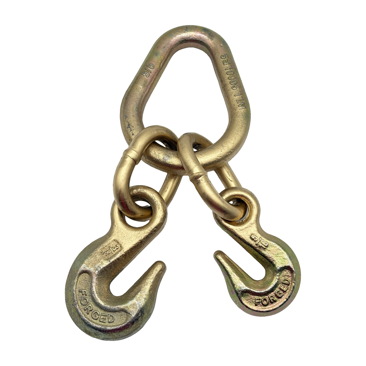G70 Forged 5/8" Pear Link w/Forge 5/16" Grab Hook w/Forged 3/8" Grab Hook
