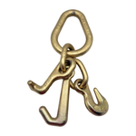 G70 Recovery Cluster w/Forged 5/8" Pear Link w/"T" Frame Hook ,4" Mini "J" Frame Hook , and 5/16" Grab Hook