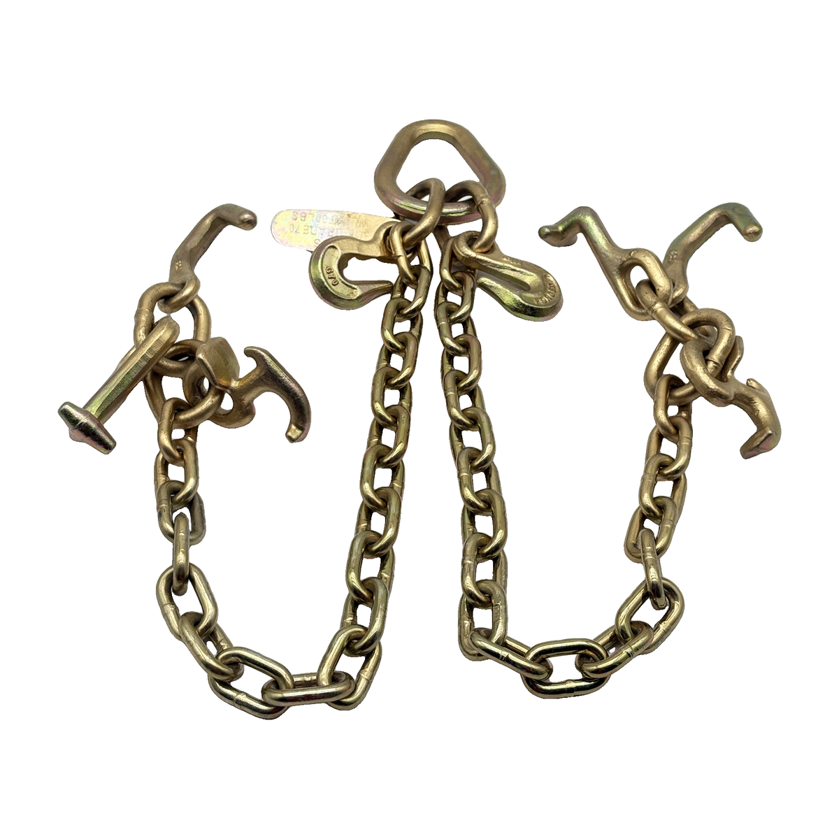 G70 V-Bridle Chain Assembly w/24" Chain Legs w/R,T, Datsun J Frame Hook Clusters