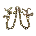 G70 V-Bridle Chain Assembly w/24" Chain Legs w/R,T,J, Grab Frame Hook Clusters