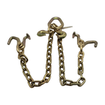 G70 V-Bridle Chain Assembly w/24" Chain Legs w/T and Datsun J Frame Hooks